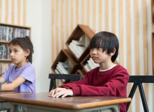 A group of students from an international school that promotes creativity